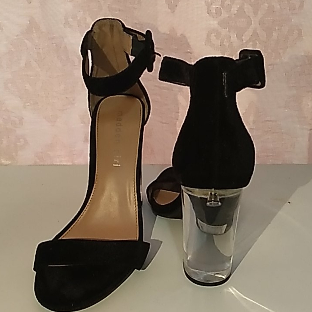 Black Madden Girl Chunky Heel